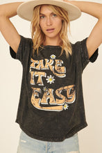 Load image into Gallery viewer, Take It Easy Tee - Charcoal