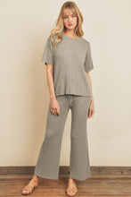 Load image into Gallery viewer, Cozy Ribbed Knit Sweatpants - Cool Grey