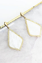 Load image into Gallery viewer, Pressed Shell Earrings - White
