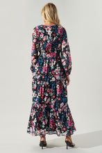 Load image into Gallery viewer, Wild Floral Surplice Maxi Dress