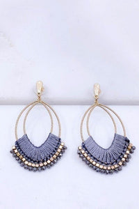 Threaded Statement Earrings - More Colors