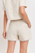 Load image into Gallery viewer, Pleated Wide Leg Short - Ivory