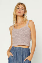 Load image into Gallery viewer, Textured Sweater Tank Top - Dusty Pink