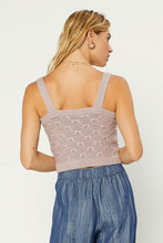 Load image into Gallery viewer, Textured Sweater Tank Top - Dusty Pink