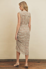 Load image into Gallery viewer, Just In Time Ruched Midi Dress - Wild Poppies