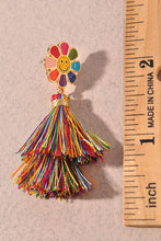 Load image into Gallery viewer, Smiley Tassel Earrings- Multiple Colors