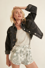 Load image into Gallery viewer, Denim Woven Jacket - Black
