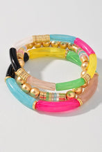 Load image into Gallery viewer, Macaroni Bead Bracelet Set - Multi