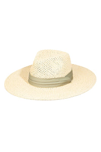 Straw Woven Sun Hat - Ivory