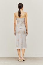 Load image into Gallery viewer, Satin Printed Flower Slip Dress - Mist