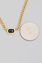 Load image into Gallery viewer, Gem Stone Chain Necklace - Black