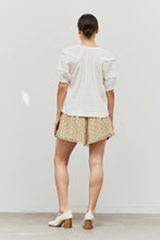 Load image into Gallery viewer, Seer Sucker Cotton Ruffle Sleeve Blouse - Off White