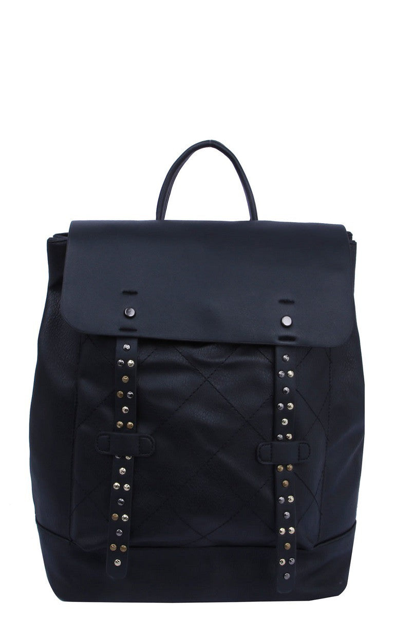 Quilted Stud Backpack- More Colors