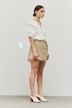 Load image into Gallery viewer, Floral Print Skirt - Chartreuse