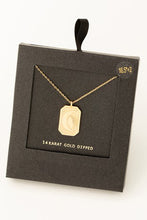Load image into Gallery viewer, Gold Dipped Card Pendant Necklace
