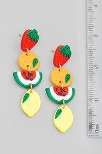 Fruity Drop Earrings - Multi