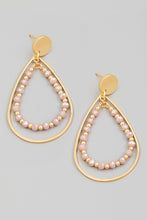 Load image into Gallery viewer, Beaded Layered Teardrop Earrings  - More Colors