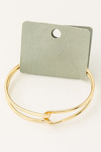 Load image into Gallery viewer, Twisted Wire Open Cuff Bracelet - Gold