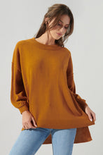 Load image into Gallery viewer, Sweet Sunday Hi Low Tunic Sweater - Rust
