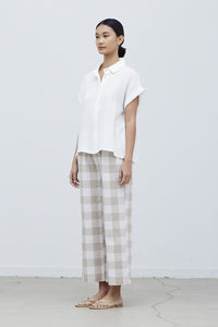 Button Collared Top - Off White