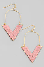 Load image into Gallery viewer, V Shape Hook Drop Earrings - More Colors