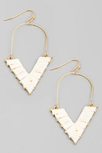 Load image into Gallery viewer, V Shape Hook Drop Earrings - More Colors