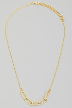 Load image into Gallery viewer, 5 Oval Chain Link Necklace - Gold