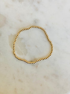 Gold-Filled Beaded Bracelet - 3mm