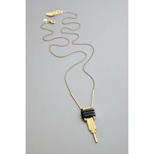 Load image into Gallery viewer, Matte Black Necklace - Brass