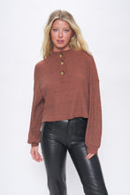 Load image into Gallery viewer, Piper Cozy Thermal Henley - Fired Clay