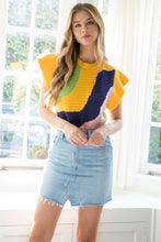 Load image into Gallery viewer, Knitted Flutter Sleeve Top