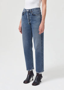 90's Crop Mid-Rise Loose Straight - Oblique