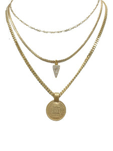 Queen Necklace - 16k Gold-plated