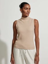 Load image into Gallery viewer, Calder High Neck Tank - Light Taupe