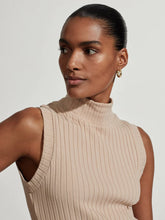 Load image into Gallery viewer, Calder High Neck Tank - Light Taupe