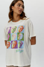 Load image into Gallery viewer, Rolling Stones 9 Licks Boyfriend Tee - Vintage White