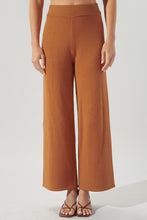 Load image into Gallery viewer, Knit Wide Leg Pant - Rust