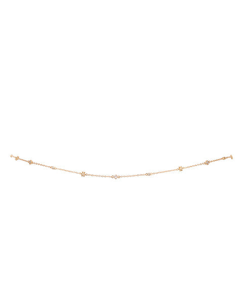 Daisy Charm Belly Chain - Gold