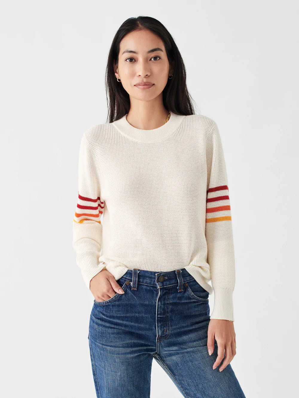 Throwback Crew Sweater - Starch