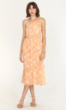 Load image into Gallery viewer, Reya One Shoulder Textured Chiffon Cut Out Dress - Mango