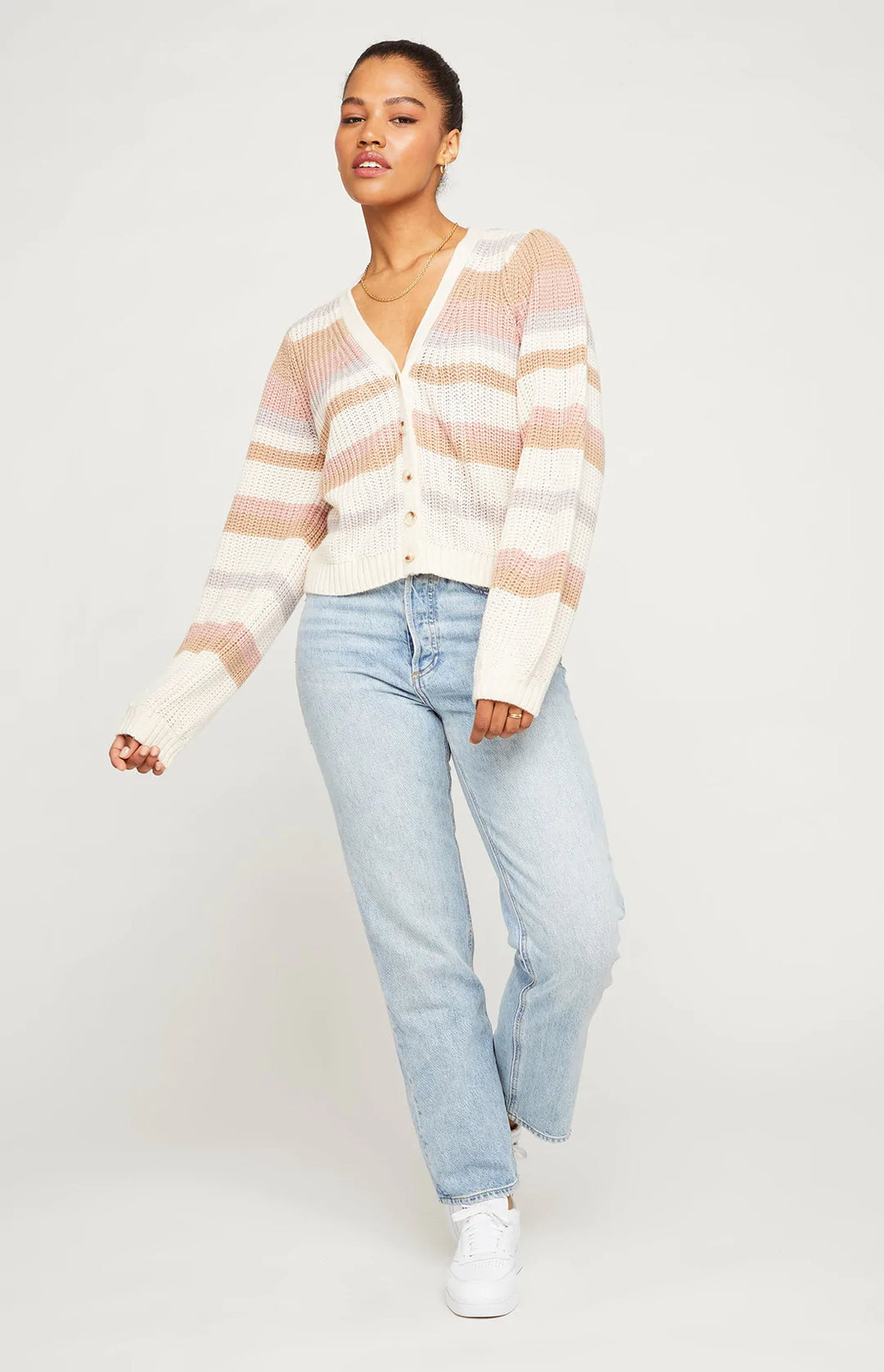 Calloway Sweater - Cream Multistripe