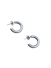 Load image into Gallery viewer, Chunky Hoop Earrings - Silver
