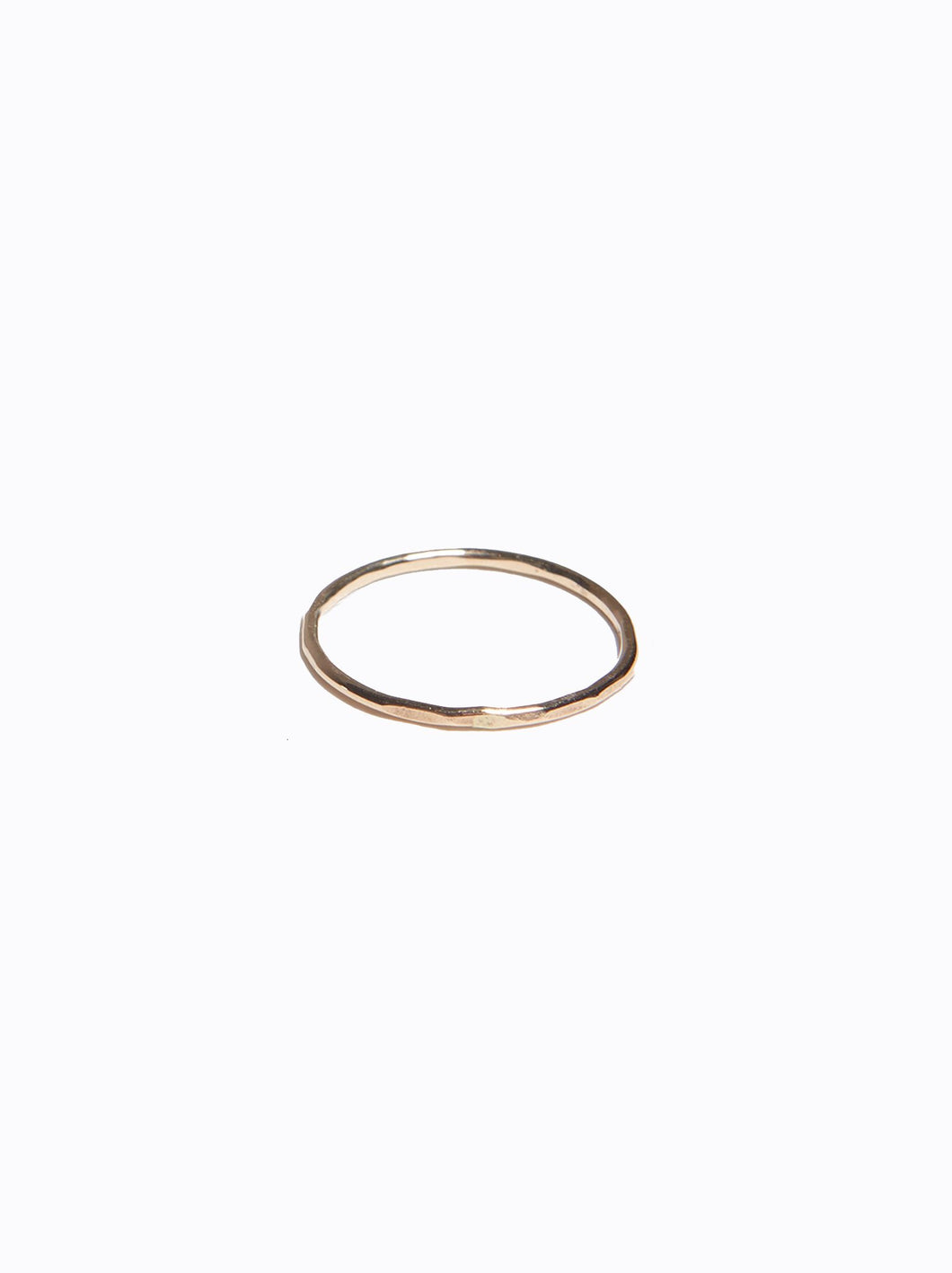 Hammered Stacking Thin Ring