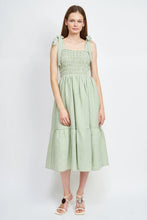 Load image into Gallery viewer, Piper Smocked Midi Dress - Sage