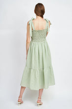 Load image into Gallery viewer, Piper Smocked Midi Dress - Sage