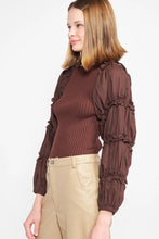 Load image into Gallery viewer, Lucille Blouse - Dark Brown