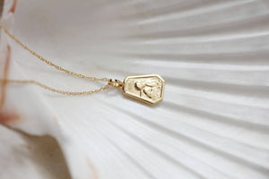 Angel Face Necklace - 18k Gold Filled