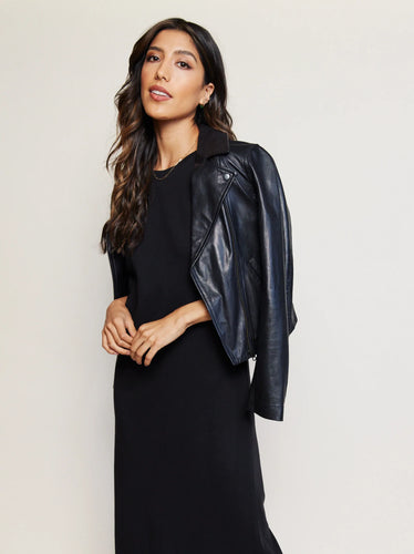 Maha Leather Jacket - Black