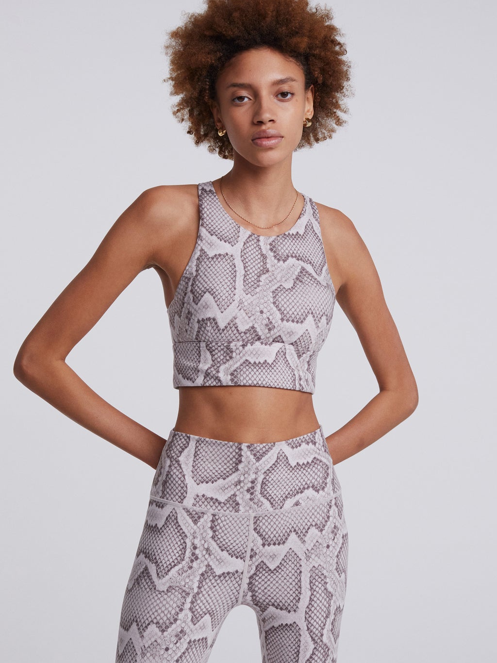 Let's Move Harris Bra - Alabaster Python