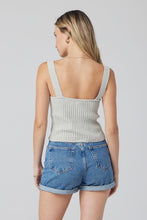 Load image into Gallery viewer, Hook &amp; Eye Ribbed Tank - Sage